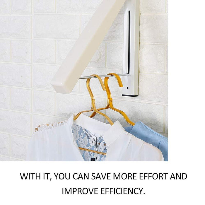 Suit Hangers, Stainless Steel Clothes Wall Hanger Retractable Indoor Magic Foldable Drying Towel Rack