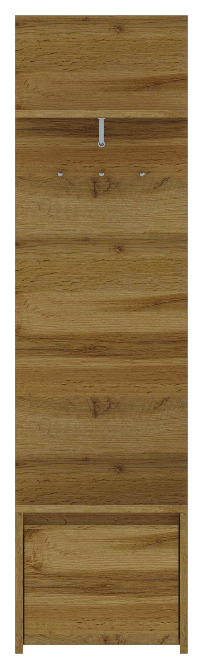 Tahoe Coat Hanger with Cupboard in Wotan Oak