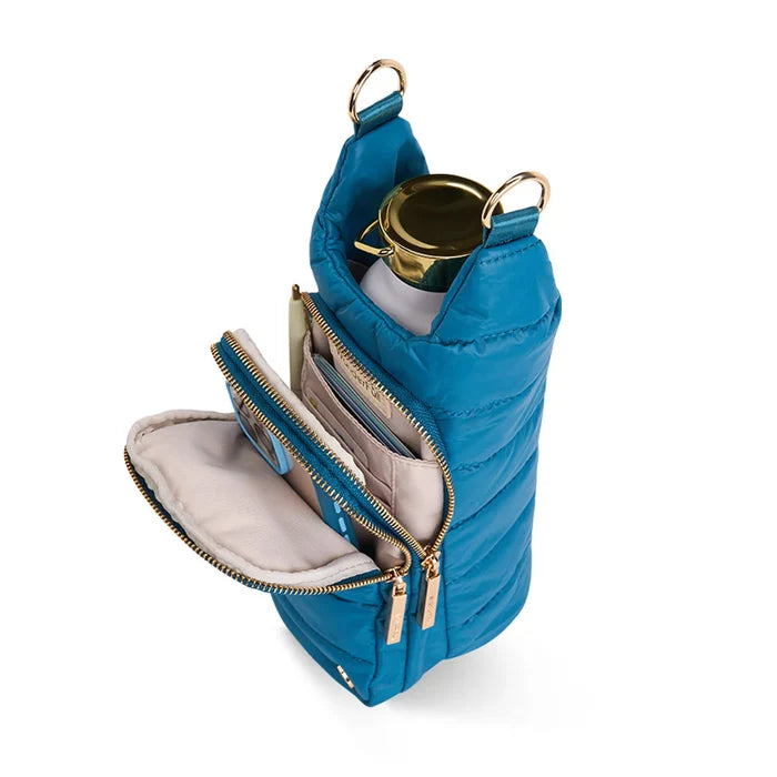 Teal HydroBag® with Teal and Black Striped Strap