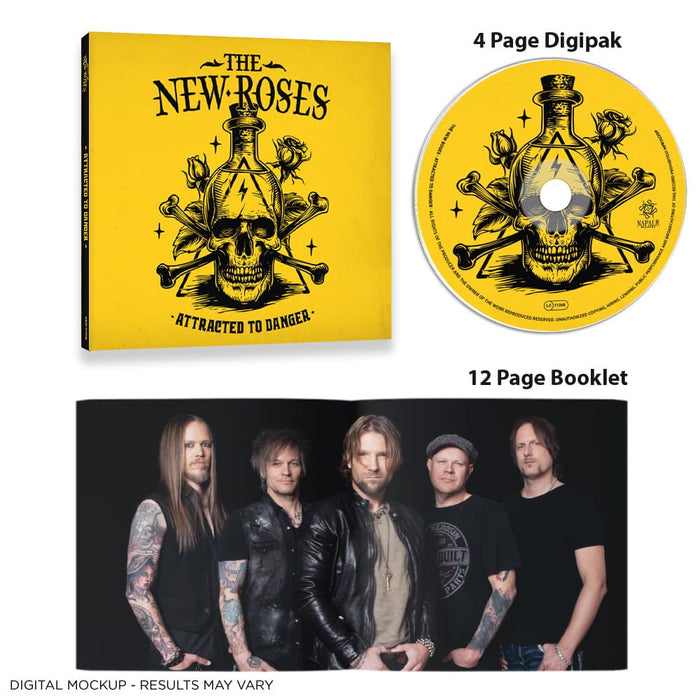 The New Roses "Attracted To Danger" Digipak CD