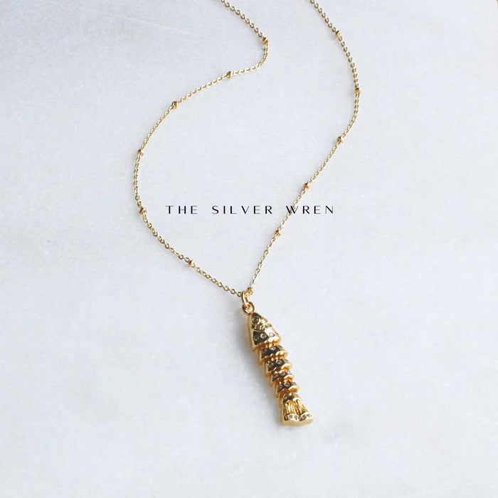 The Silver Wren 14K Gold-Filled Fish Pendant Necklace