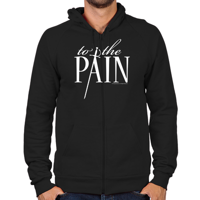 To The Pain Zip Hoodie