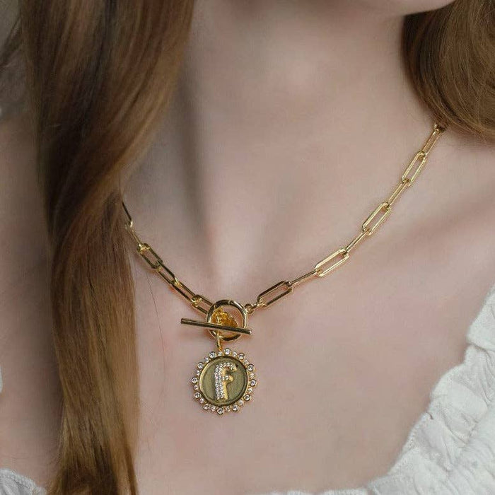 Toggle Charm Chain Necklace