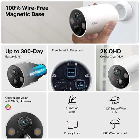 TP-Link Tapo Solar-Powered Security Camera Kit | TAPO C460 KIT