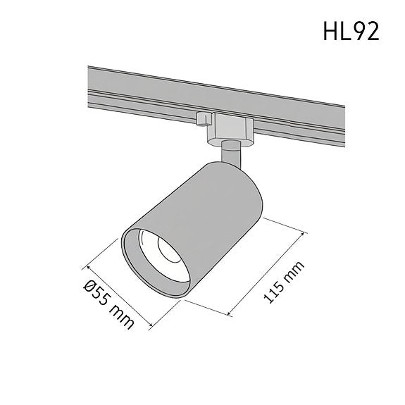 Tracklight HL92 – LED track light spotlight, view 4 | LAMP & LIGHT - Design forward Decorative lamp , Downlights, pendant lamp , striplights