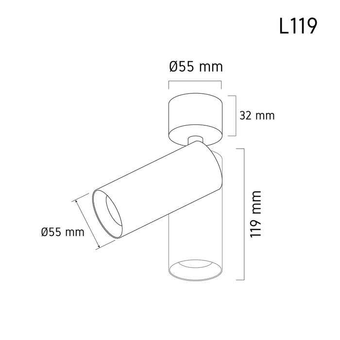 Tracklight LED L 119 – LED track light spotlight, view 6 | LAMP & LIGHT - Design forward Decorative lamp , Downlights, pendant lamp , striplights