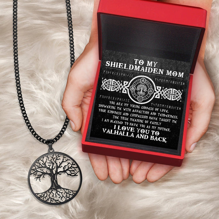 Tree Of Life Necklace - Viking - To My Shieldmaiden Mom - You Are My Viking Goddess Of Love - Gnyb19004