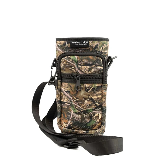 Ultimate Bottle Bag ‘Neoprene’ - Camo filter water bottle - Water to Go