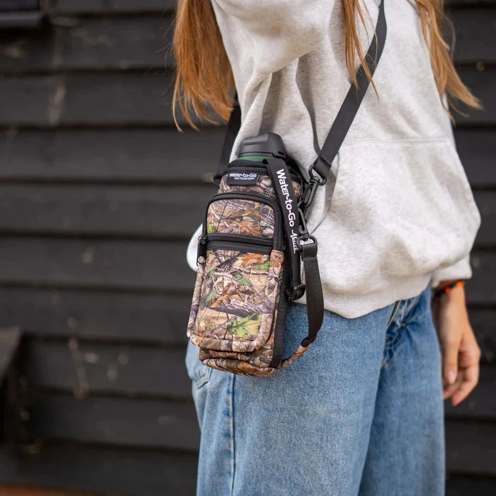 Ultimate Bottle Bag ‘Neoprene’ - Camo filter water bottle - Water to Go