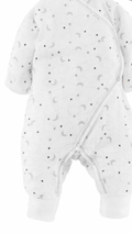 Under The Nile-Muslin Starry Night Print Kimono Pink 3-6 M
