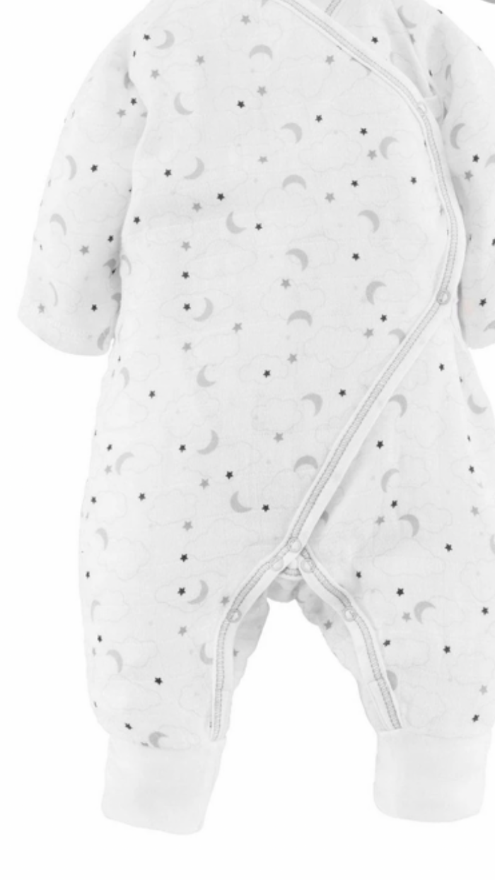 Under The Nile-Muslin Starry Night Print Kimono Pink 3-6 M