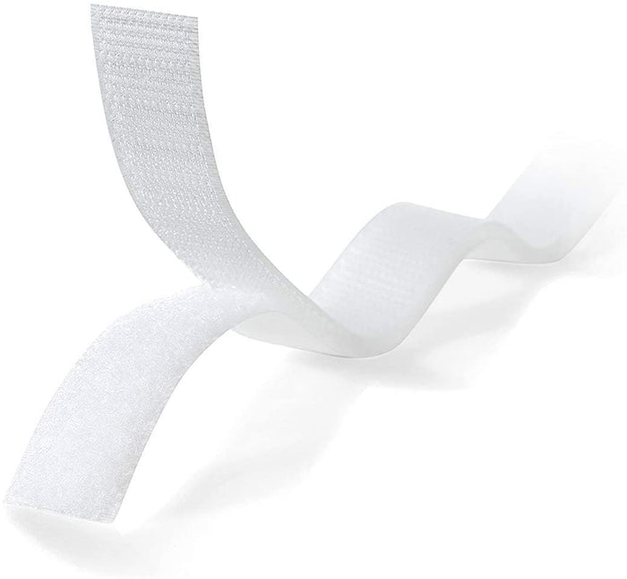 Velcro Brand  Sew on Hook and Loop Tape 20 mm X 1 Meter White