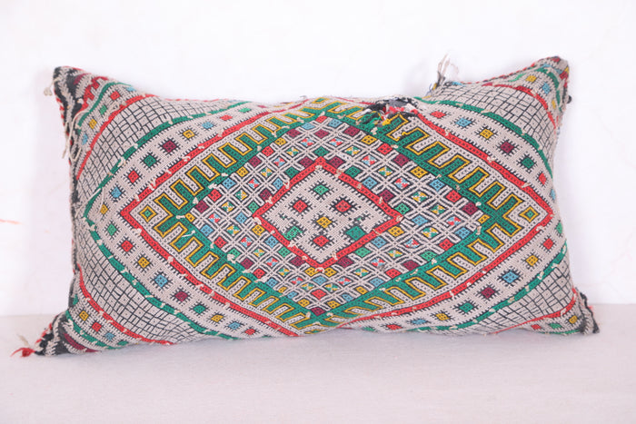 Vintage berber kilim pillow 12.5 INCHES X 22 INCHES - kilim pillow