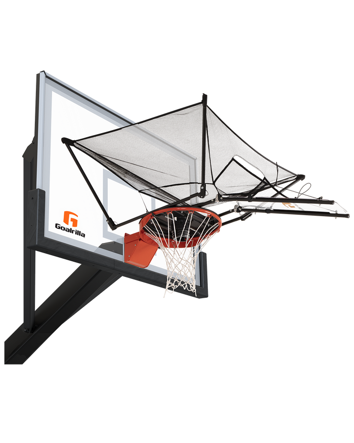 Volleyball Trainer on basketball hoop
