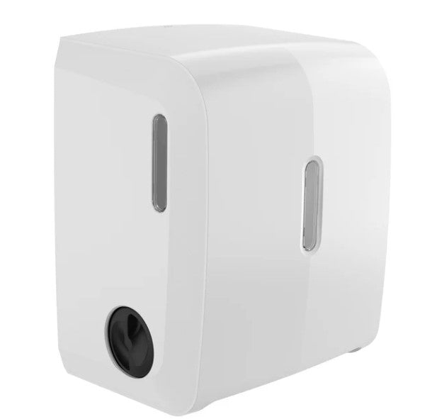 White Autocut Manual Paper Towel Dispenser