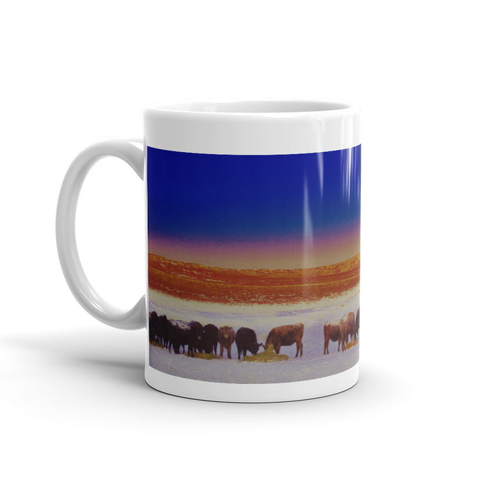 Windmill and Cows Night Feed Mug