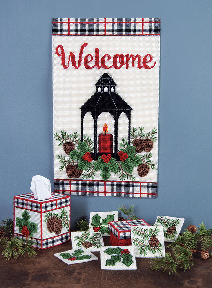 Winter Welcome Plastic Canvas Ensemble