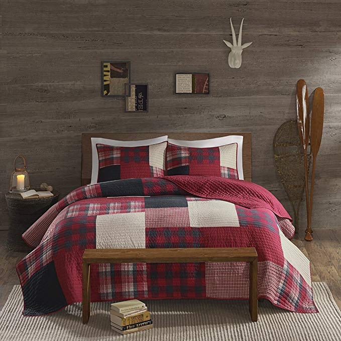 Woolrich Sunset Reversible 3-Pc Oversized Full/Queen Quilt Mini Set - Machann.com