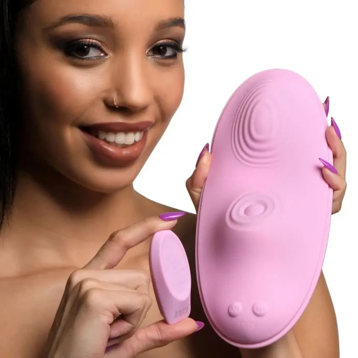 XR Brands® inmi® The Pulse Slider Pulsing & Vibrating Silicone Pad with Remote - Rolik®