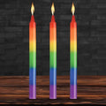 XR Brands® Master Series® Pride Rainbow Drip Candles 3-Pack - Rolik®